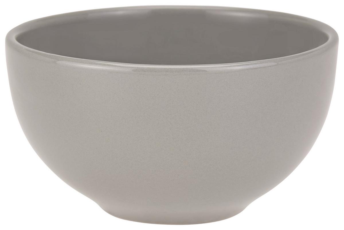 Müslischale Aus Keramik Grau Fiorella D/h: Ca. 13/7 Cm - Hellgrau, KONVENTIONELL, Keramik (13/7cm) - Luca Bessoni