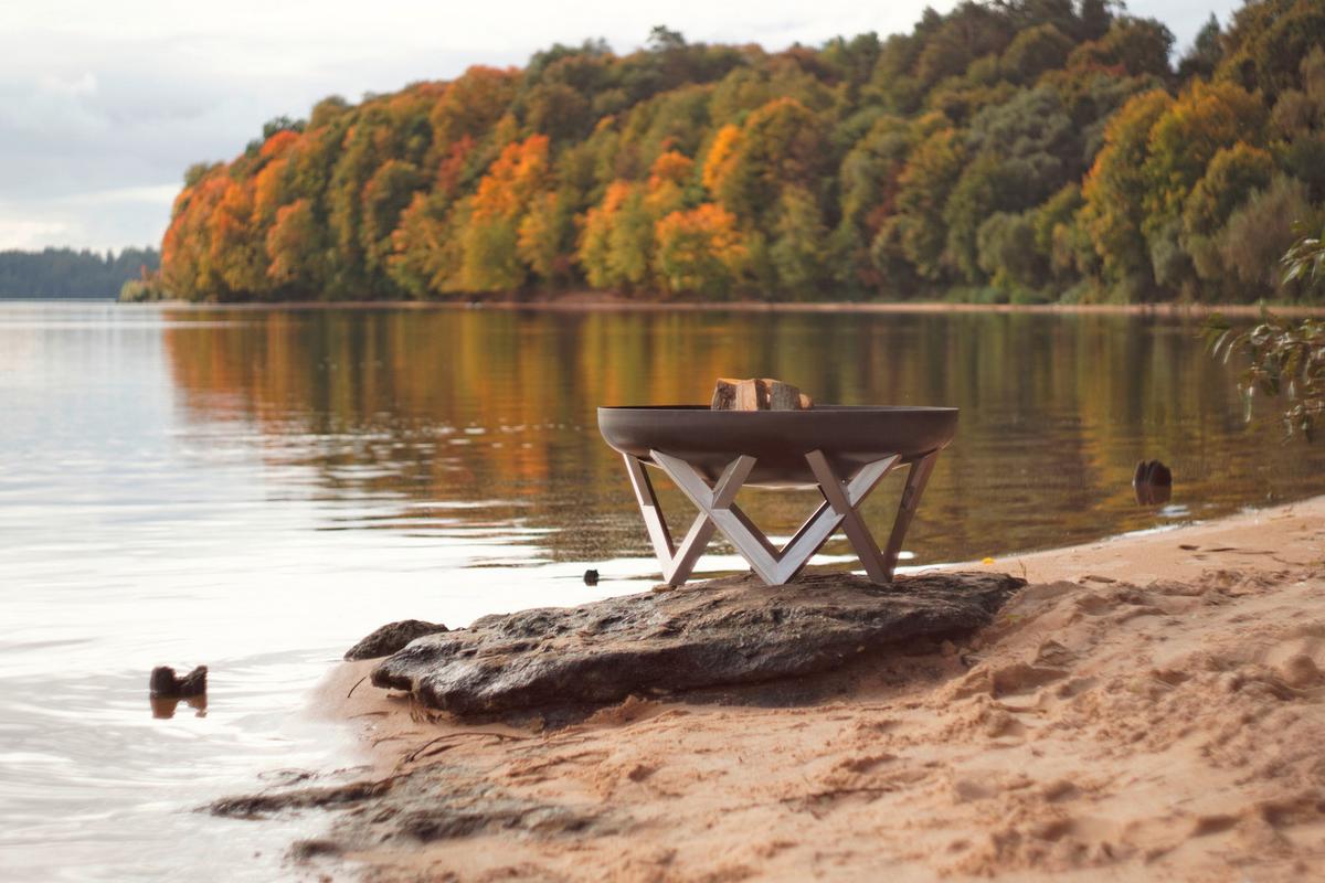 Feuerschale Venta XXL Venta XXL - Edelstahlfarben/Rostfarben, Basics, Metall (63/63/35cm)