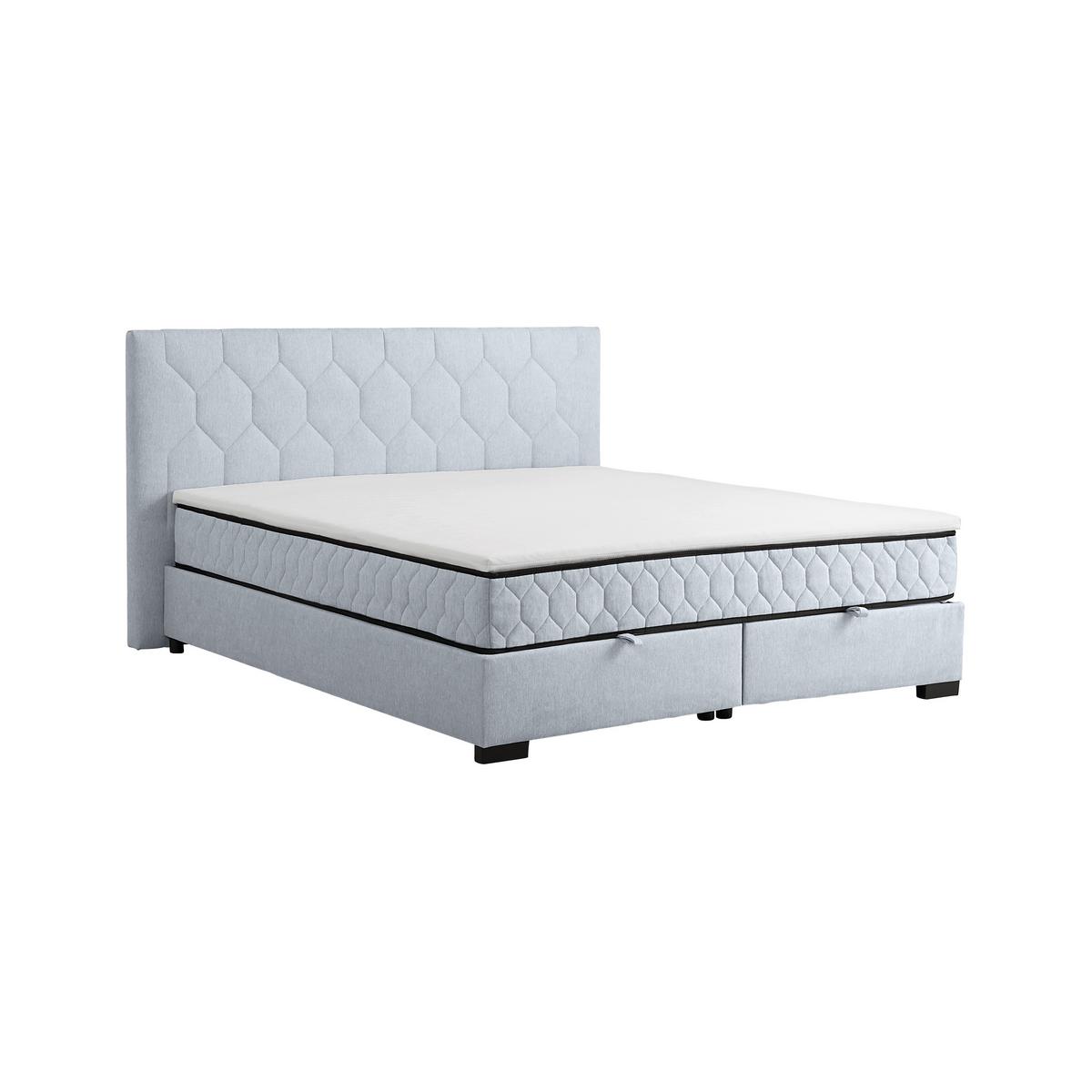 Americká posteľ MAYA D 180/200 cm, sivá - čierna/sivá, Konventionell, drevo/kompozitné drevo (180/200cm) - Mömax