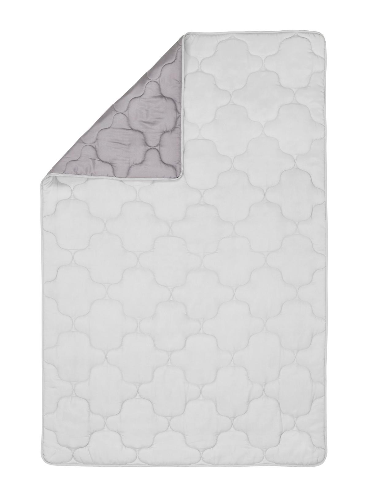 Sommerdecke Palermo - Anthrazit/Silberfarben, KONVENTIONELL, Textil (140/200cm) - Primatex