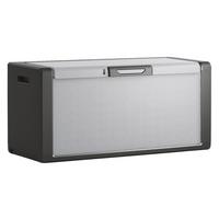 Kissenbox Wasserdicht Titan 118x55x49 cm 300 L Grau - Schwarz/Grau, Basics, Kunststoff (118/55/49cm) - Keter