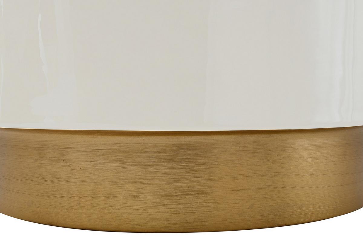 Beistelltisch Deco Goldfarben, Beige L: 51,5 cm - Beige/Goldfarben, Design, Metall (51,5/43/51,5cm) - Kayoom