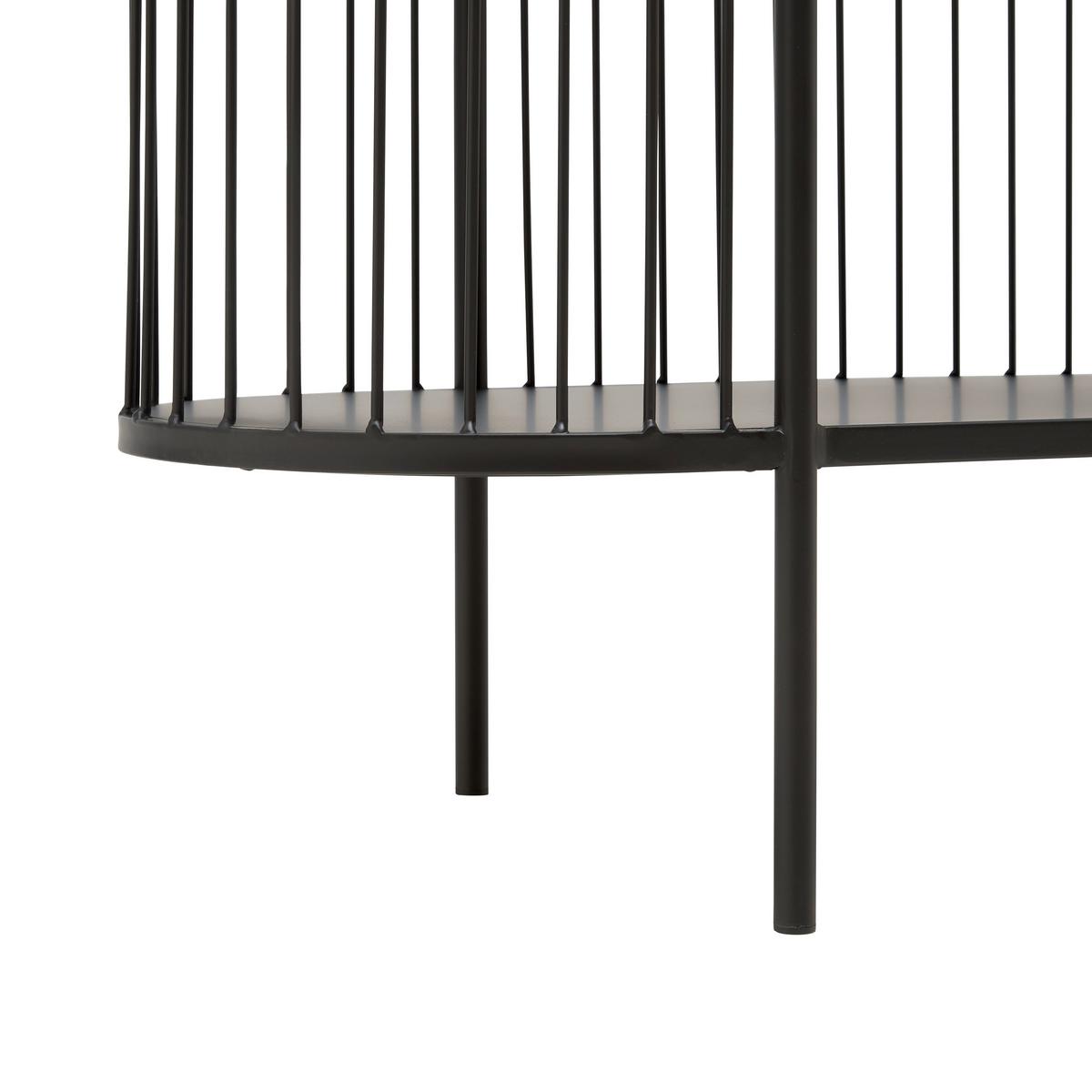 REGÁL TIAGO -EXKLUSIV- - černá, Lifestyle, kov (80/125/34cm) - Mömax