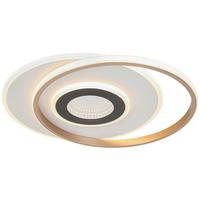 STROPNÉ LED SVIETIDLO KITKOL - čierna/biela, Modern, kov/plast (48/40/6cm) - Mömax