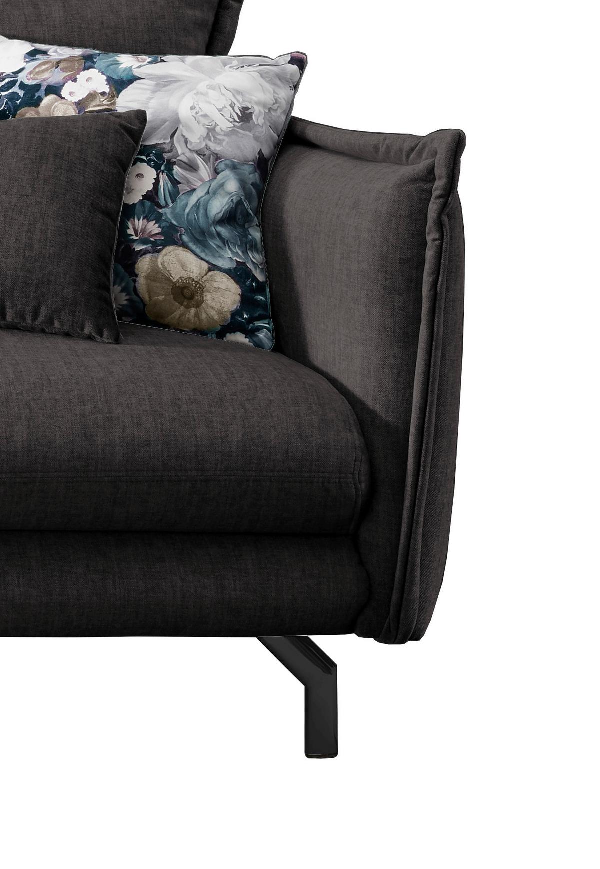 Ecksofa Lava Anthrazit S: 180/255 Cm - Türkis/Anthrazit, MODERN, Textil (180/255cm) - Livetastic