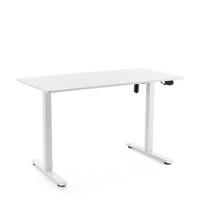 SCHREIBTISCH Worktime Weiß L: 120cm - Weiß, MODERN, Holz/Metall (120/60/72-110cm) - MID.YOU