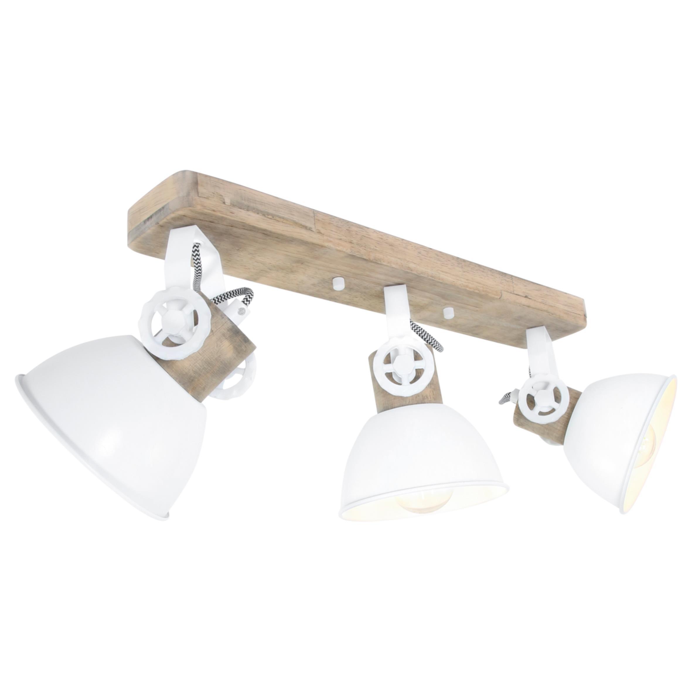 Deckenspots Gearwood - Anthrazit/Kupferfarben, Trend, Holz/Metall (59/19/23cm)
