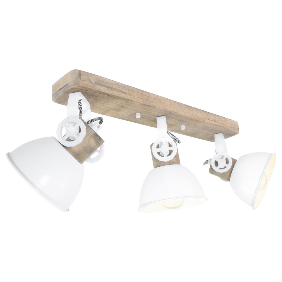 Deckenspots Gearwood - Anthrazit/Kupferfarben, Trend, Holz/Metall (59/19/23cm)