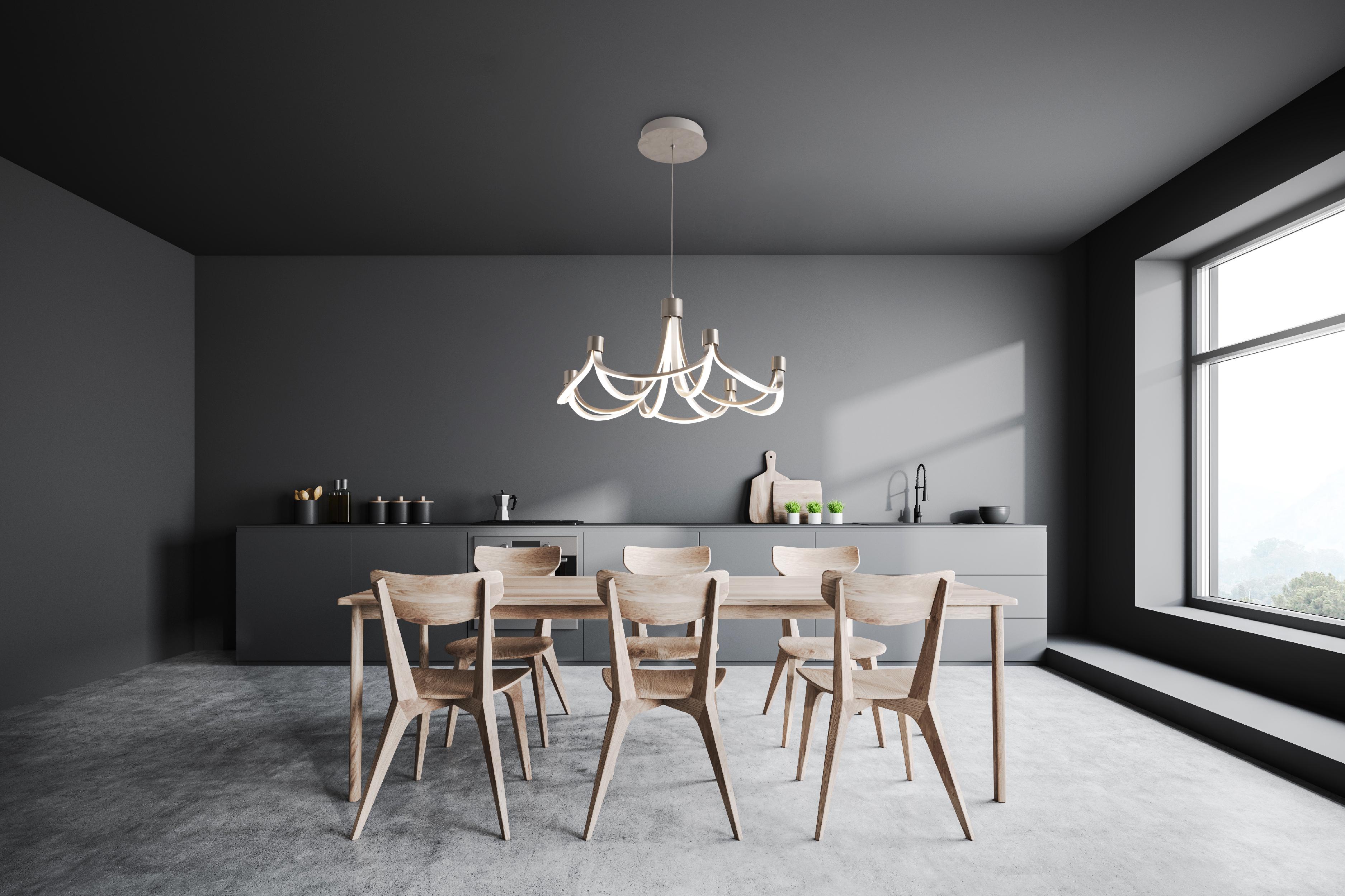 LED-Hängeleuchte 1-Flammig 6137546 - Silberfarben/Weiß, Design, Kunststoff/Metall (55cm) - Näve