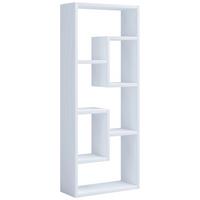 Regál Vilo bílý - bílá, Moderní, kompozitní dřevo (36/92/15cm) - MID.YOU