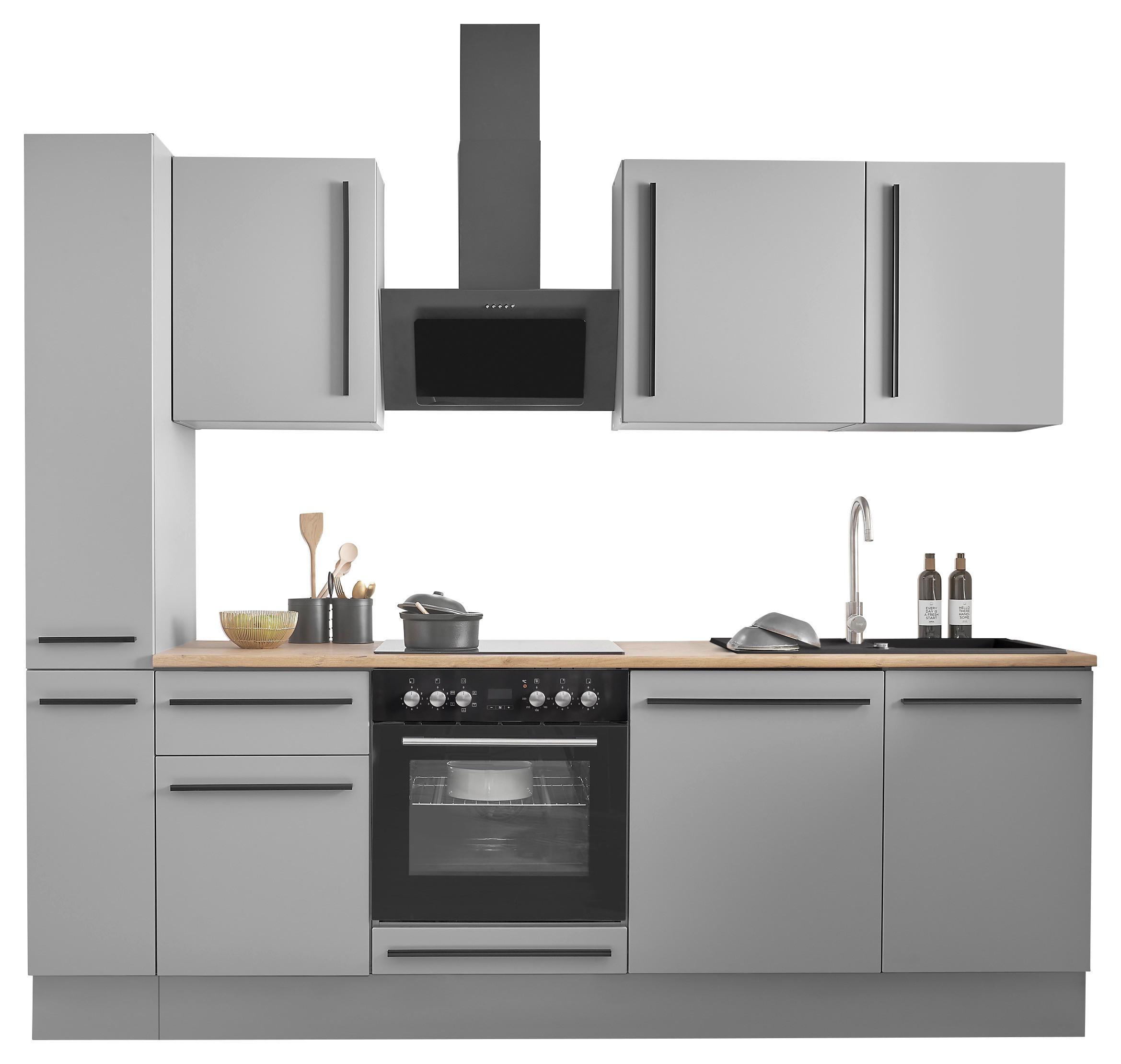 KUCHYNSKÝ BLOK BEZ SPOTREBIČO DENVER - čierna/sivá, Design, kompozitné drevo/plast (250cm) - MID.YOU