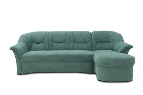 Ecksofa Sarafina - Petrol/Schwarz, KONVENTIONELL, Textil (232/146cm) - MID.YOU