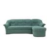 Ecksofa Sarafina - Petrol/Schwarz, KONVENTIONELL, Textil (232/146cm) - MID.YOU