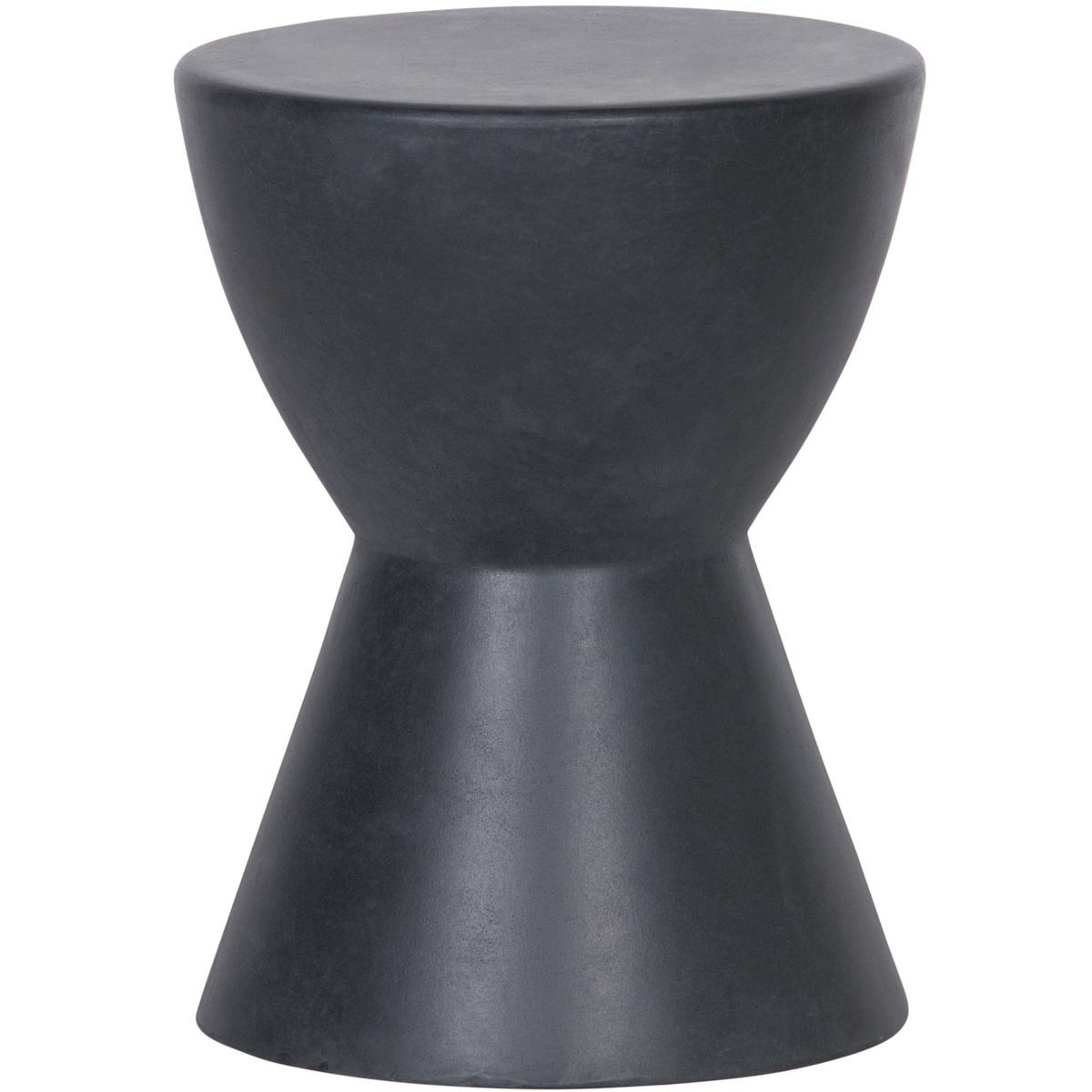 Hocker Dover Schwarz B: 35 cm - Schwarz, Design, Glas/Keramik (35/45/35cm) - Livetastic