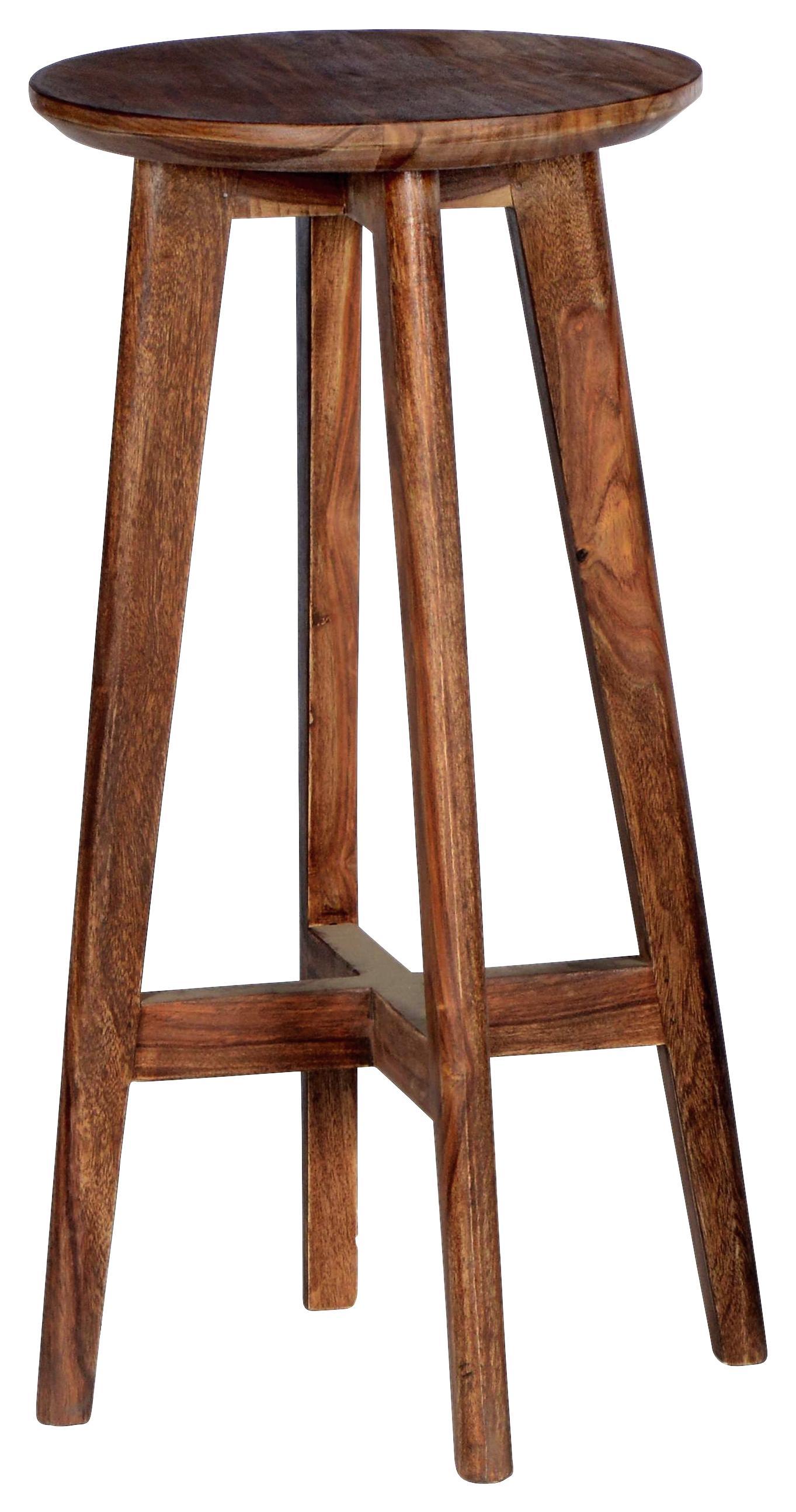 Hocker Barrios H: 70 cm Echtholz - Naturfarben, Basics, Holz (35/70cm)