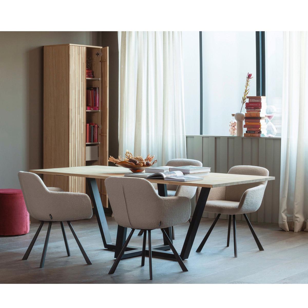 TISCHPLATTE Tablo Eichefarben L: 220cm - Eichefarben, MODERN, Holz (220/90/2,4cm) - Livetastic