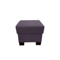 Taburet CHANDLER, fialová, max. do 150 kg - hnědá/purpurová, Design, dřevo/textil (51/43/51cm) - Ondega