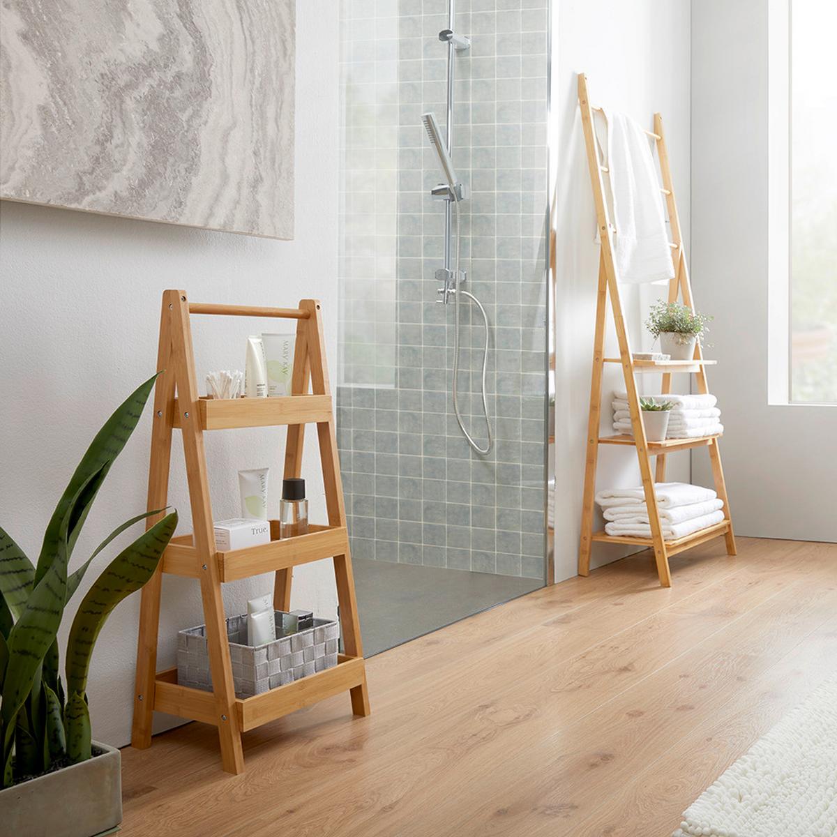 Regál BONNY přírodní barva - přírodní barvy, Moderní, přírodní materiály (30/78/25cm) - P & B