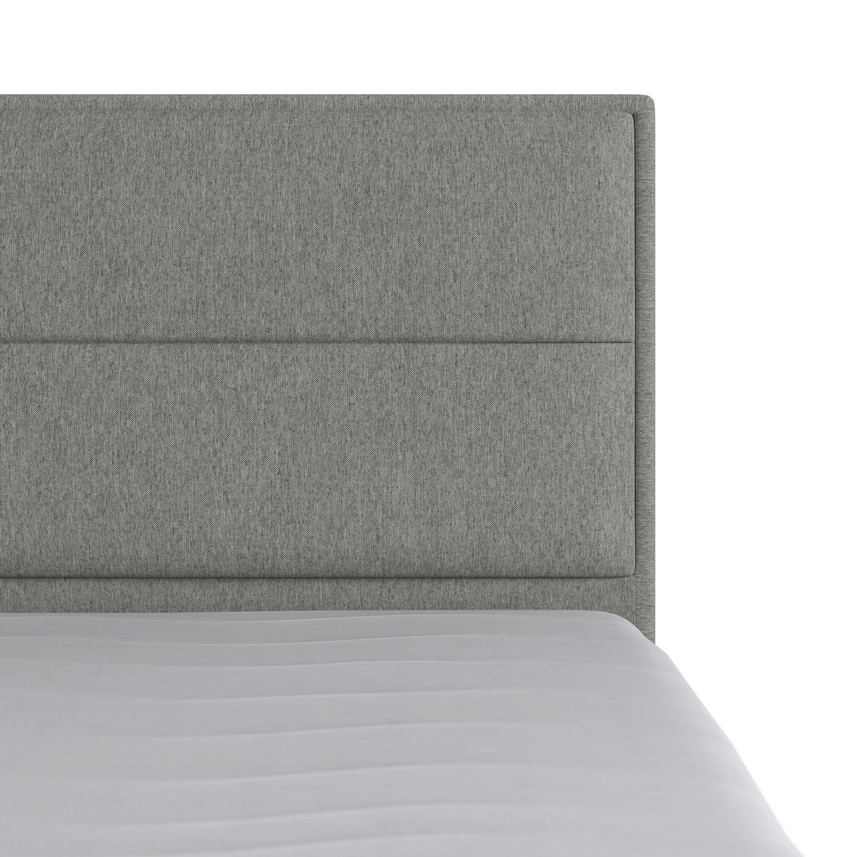 Boxspringbett mit Bettkasten Palermo 180x200 Silberfarben - Silberfarben/Schwarz, MODERN, Karton/Holzwerkstoff (180/200cm) - MID.YOU