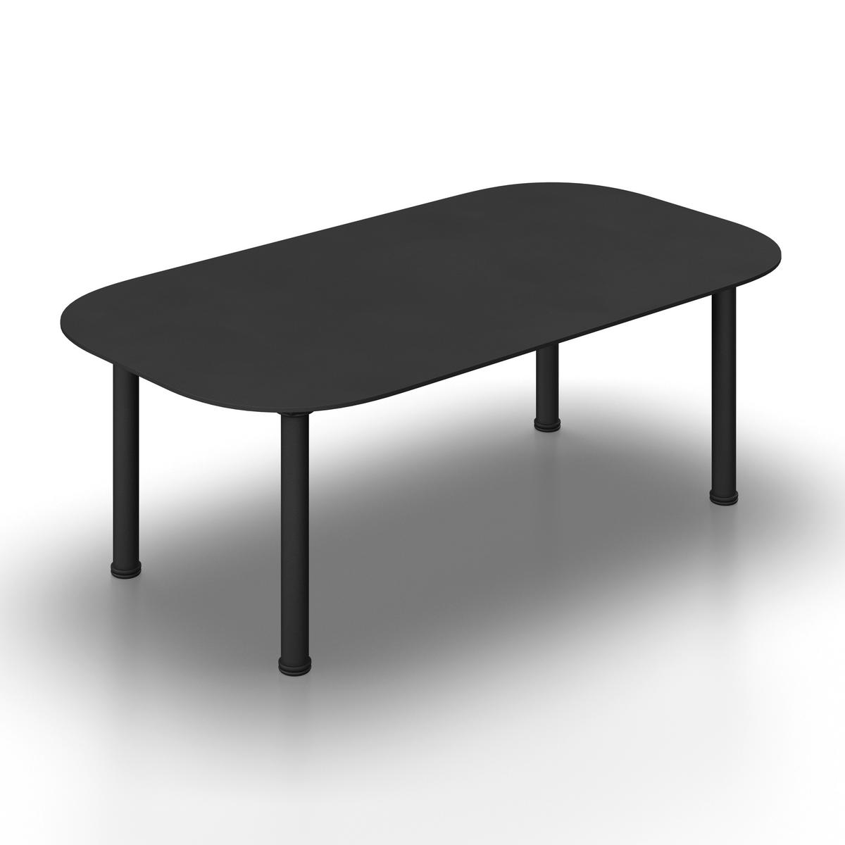 TERASOVÁ SEDACÍ SOUPRAVA CHARLOTTA - černá/krémová, Moderní, kov/textil (242,5/78/75,5cm) - Bessagi Garden