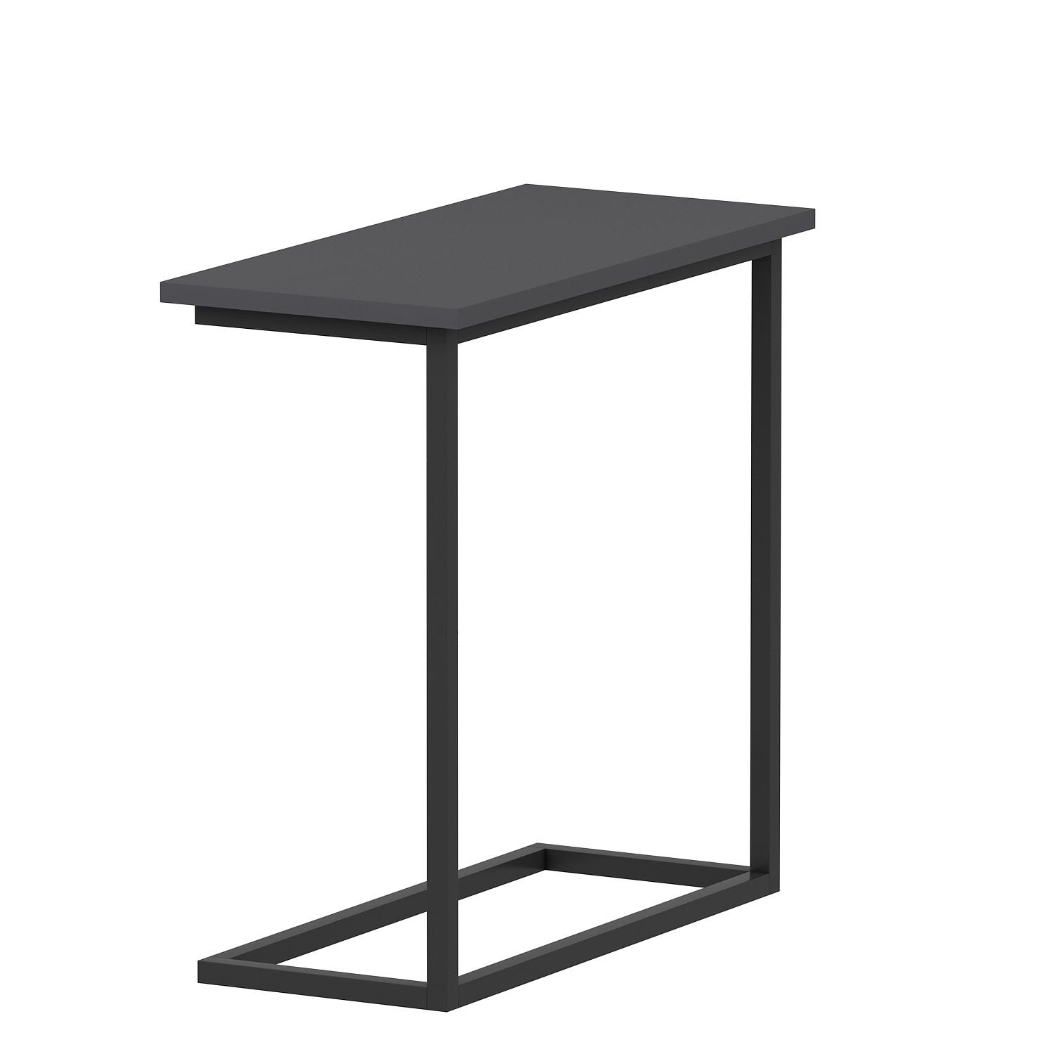 Beistelltisch Narin Anthrazit B: 64 Cm - Anthrazit/Schwarz, Design, Holzwerkstoff/Metall (64/30/62cm) - Livetastic