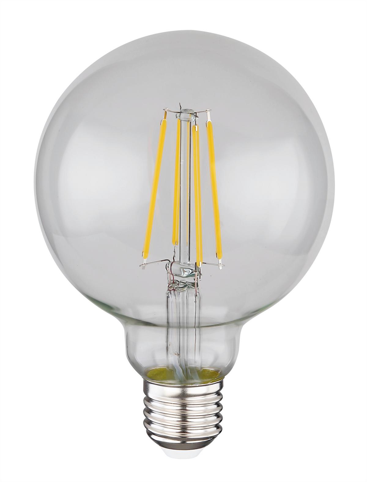 LED žiarovka 11526D, E27, 7 Watt - kov/sklo (9,5/14cm) - Modern Living