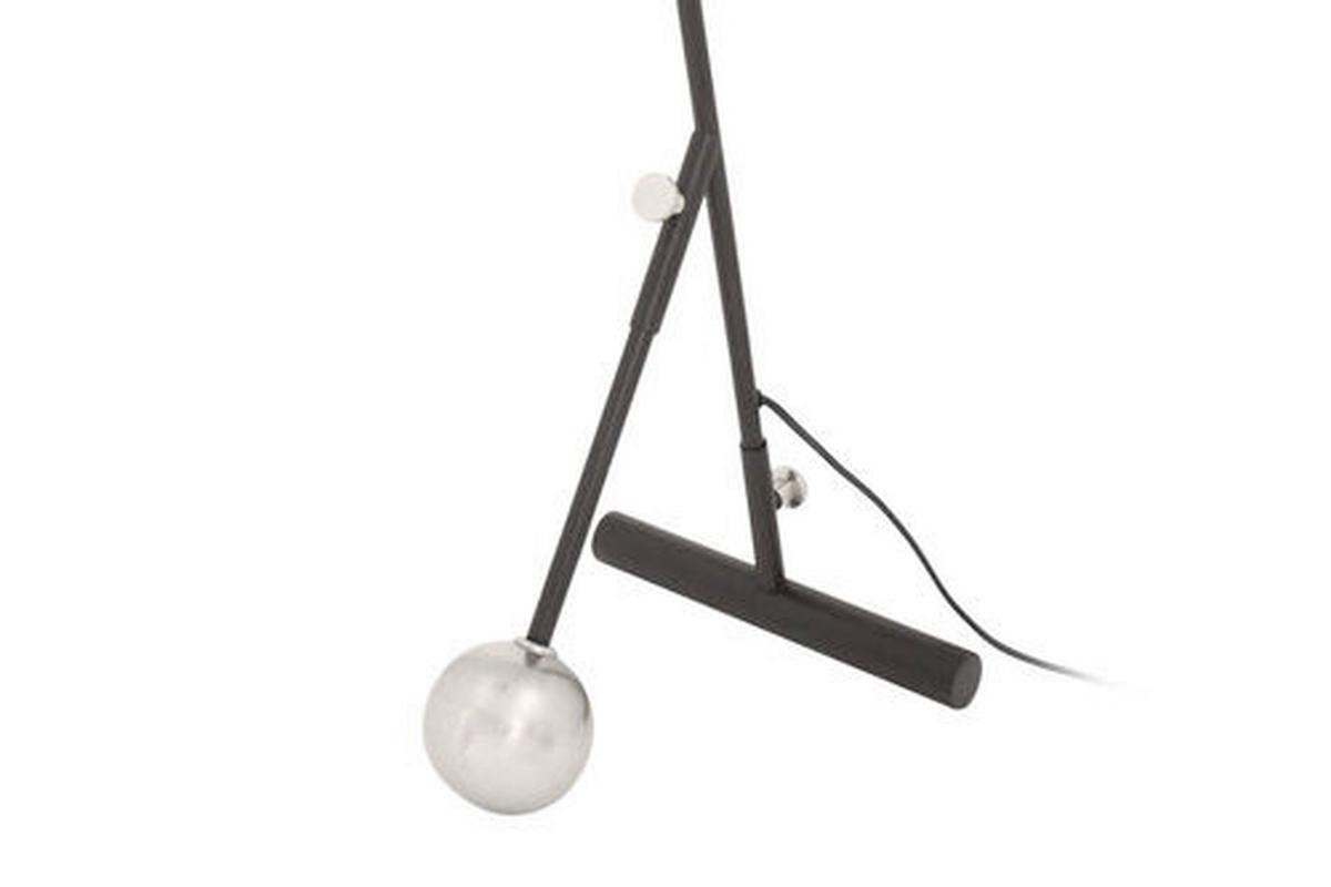 STEHLEUCHTE Schwarz/Gold, E27, 25W - Goldfarben/Schwarz, Design, Kunststoff/Stein (23/76/32cm) - Kayoom