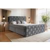 Boxbett Zante Graphitfarben, Lf: 180x200 cm - Graphitfarben, MODERN, Textil (180/200cm) - Livetastic