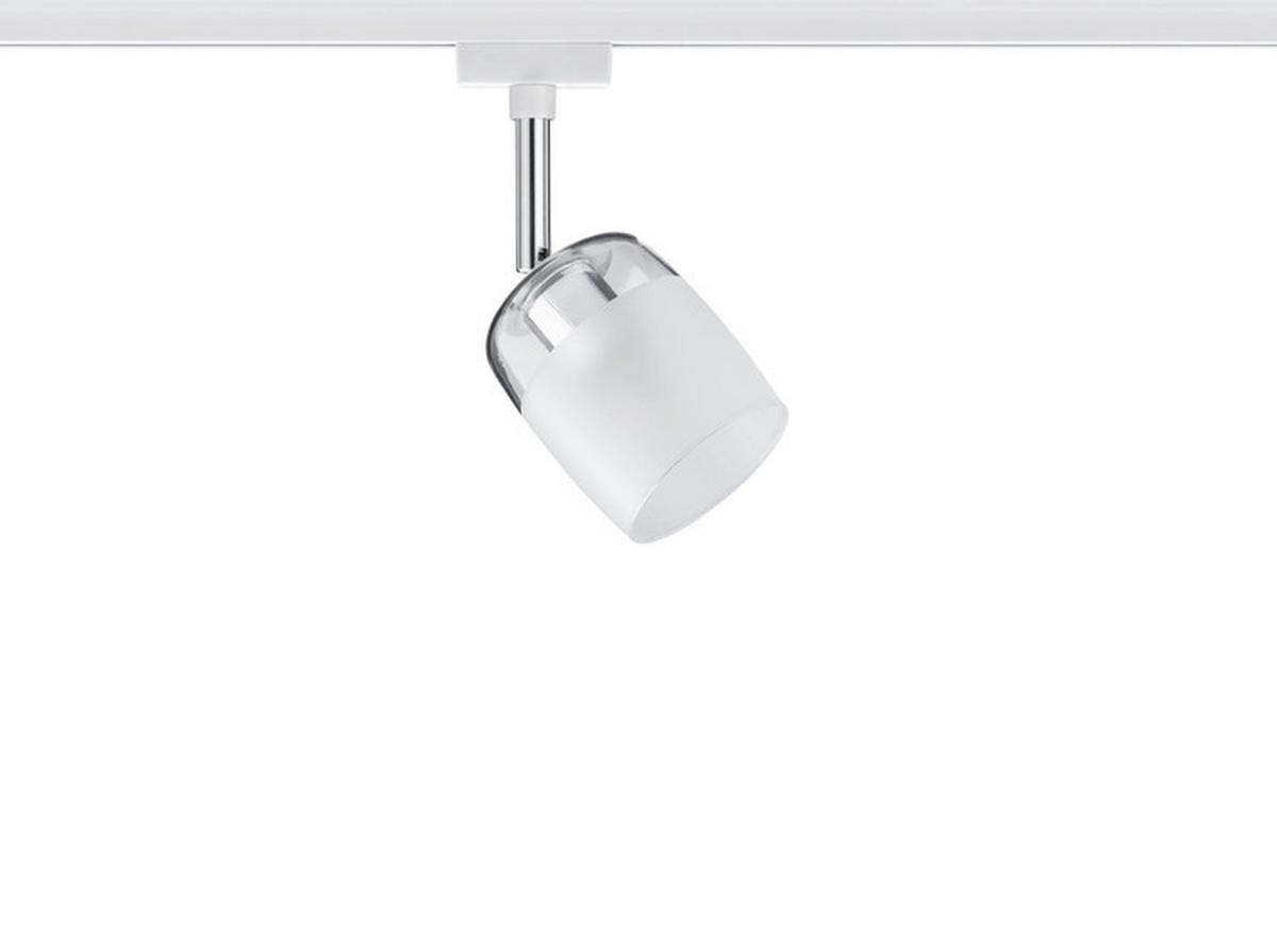 Schienensystem Urail Strahler 95343 Spotkopf Schwenkbar - Weiß, Design, Glas/Metall (7,4/12,8/11,5cm) - Paulmann