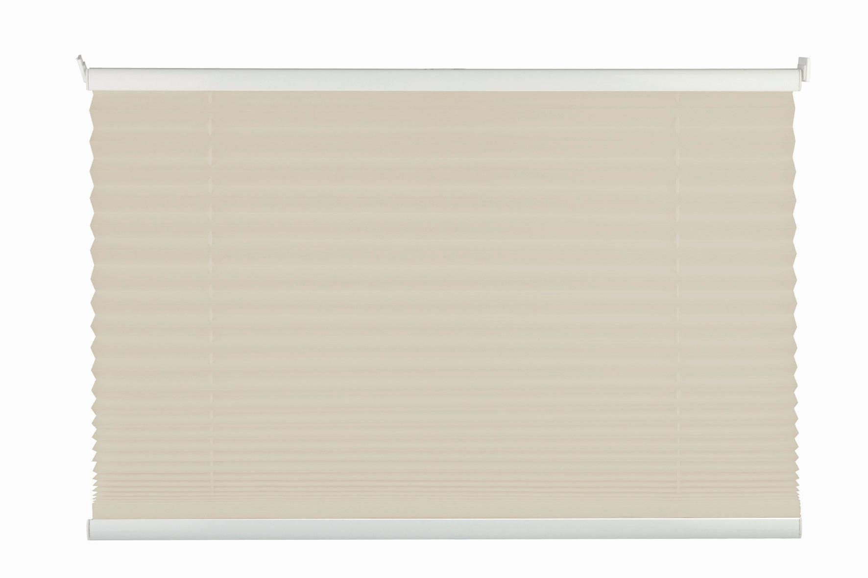 PLISSEE Free Sandfarben B: 100 cm - Sandfarben, Basics, Textil (100/130cm) - Homeware