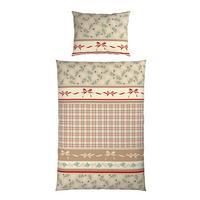BETTWÄSCHE LILLEHAMMER - Beige/Rot, ROMANTIK / LANDHAUS, Textil - James Wood