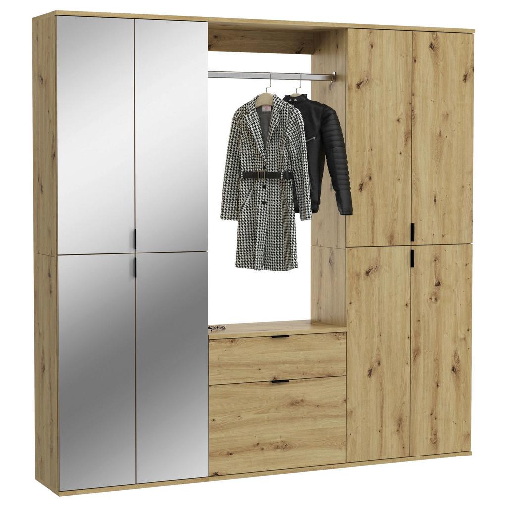 Garderobe Projekt X Eiche Artisan B: 183 cm