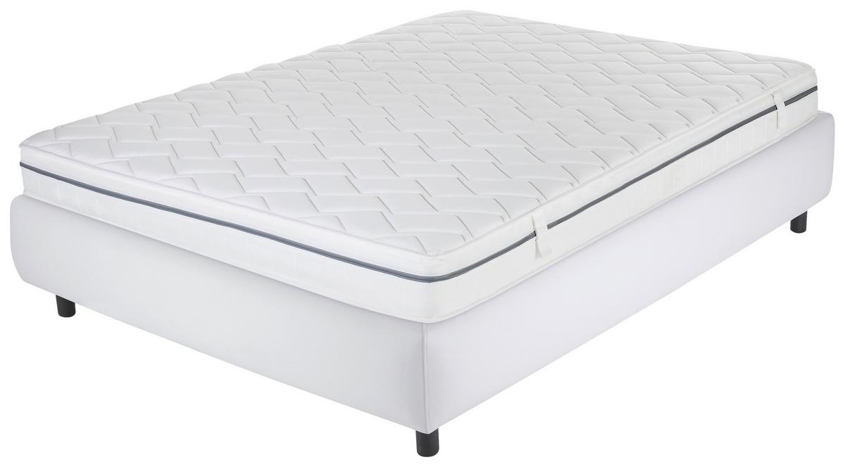 Kaltschaummatratze Air Deluxe 140x200 cm H2/H3 H: 19 cm - Weiß, Basics, Textil (140/200cm) - MID.YOU