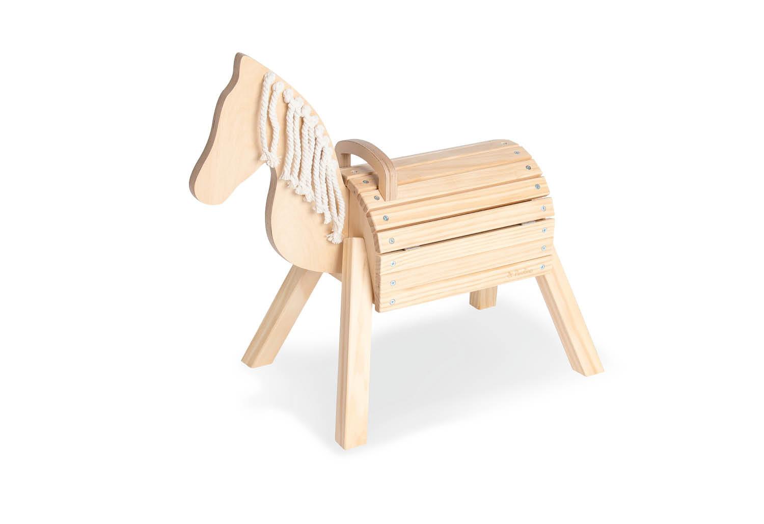 HOLZPFERD Naturfarben, L/B/H: 70x33x55cm - Naturfarben, Basics, Holz (70/33/55cm) - Pinolino