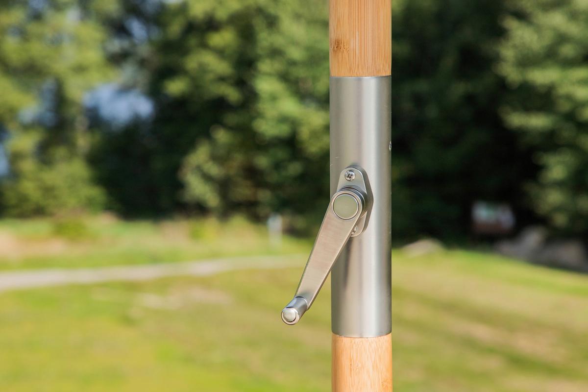 Sonnenschirm Cerox L/B: 270x250 cm Schwarz - Schwarz, KONVENTIONELL (270/250cm) - Gardenson