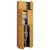 Mehrzweckschrank Lona XXL Buche Dekor BxH: 70x223 cm - Buchefarben/Schwarz, MODERN, Holzwerkstoff (70/223/39cm) - MID.YOU