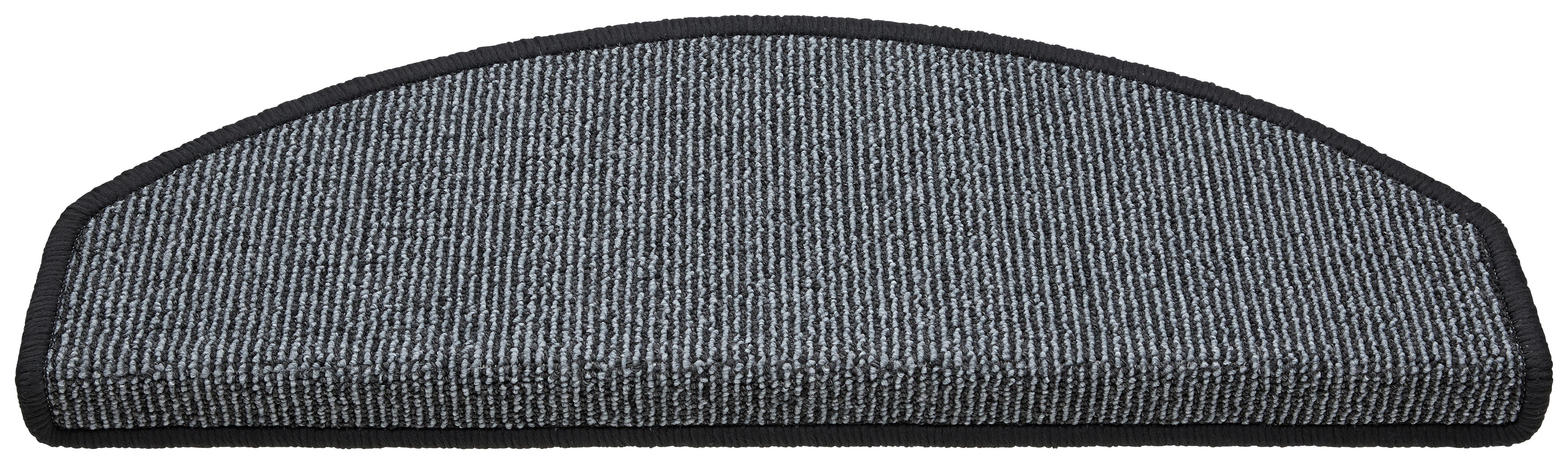 Lépcsőszőnyeg Michaela - antracit, Basics, műanyag (28/65cm) - Ondega