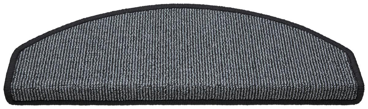 Lépcsőszőnyeg Michaela - antracit, Basics, műanyag (28/65cm) - Ondega