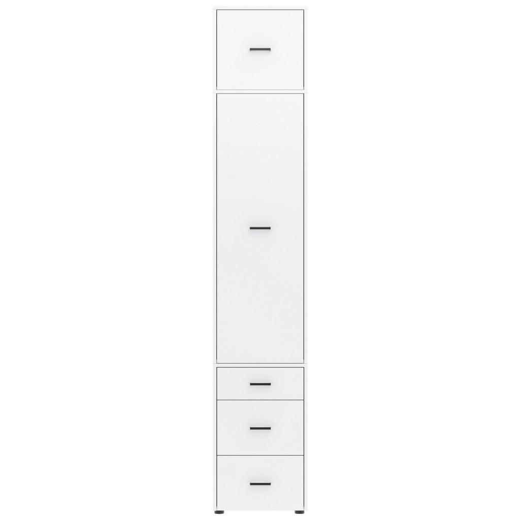 Kleiderschrank Kivo Weiß, B: 45 cm