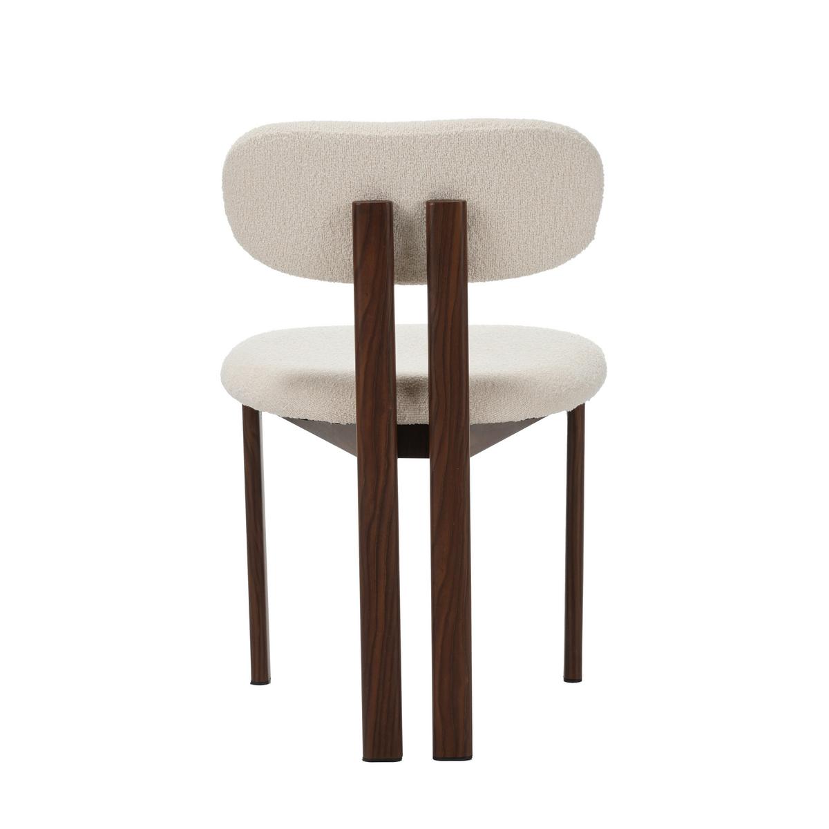 STUHL-SET Elfenbein B: 50cm - Elfenbein, MODERN, Textil/Metall (50/80/52cm) - Livetastic