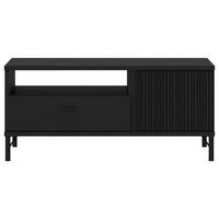 KONFERENČNÝ STOLÍK LUSAKA - čierna, Trend, kov/kompozitné drevo (102/46/65cm)