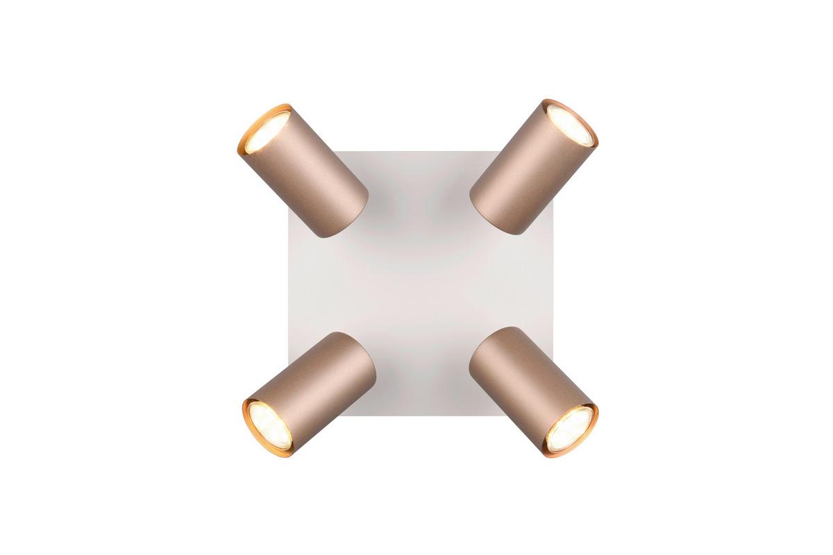 Strahler 802430465 marley - Braun/Grau, KONVENTIONELL, Metall (24/24/15cm) - Trio Leuchten