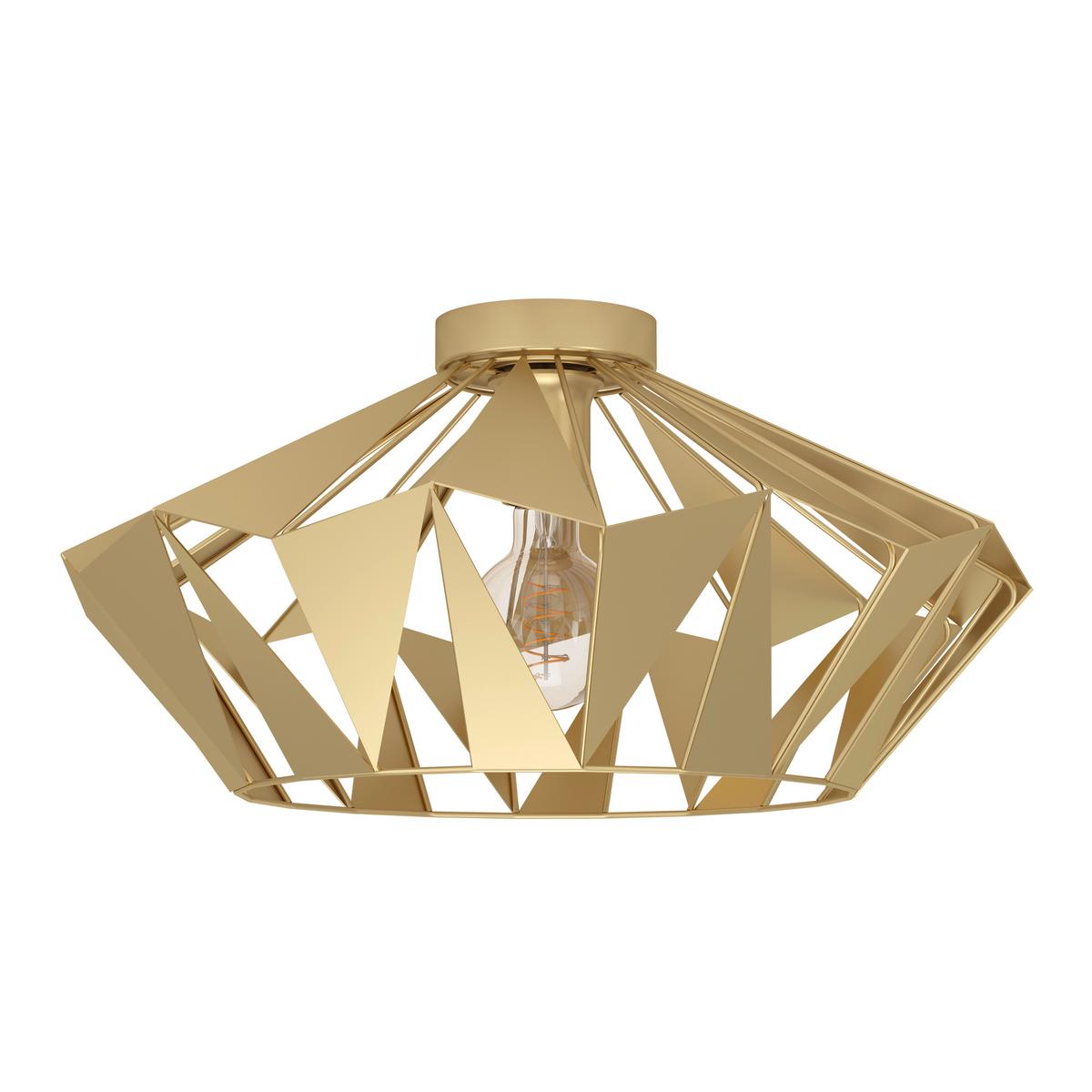 Deckenleuchte 43908*carlton - Goldfarben, Design, Metall (47/23,5cm) - Eglo