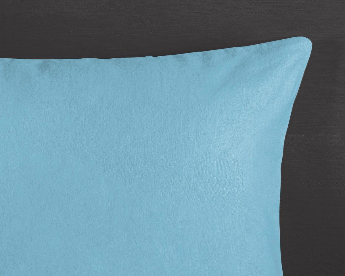 Bettwäsche Care Blau Weiß 140x200 Cm - Blau/Weiß, Trend, Textil (140/200cm)