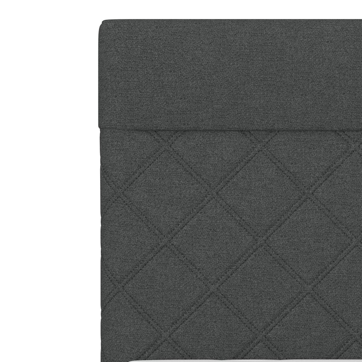 Boxspring posteľ s topperom Rosa, 180x200, antracitová - čierna/tmavosivá, Modern, drevo/kompozitné drevo (180/200cm) - Bessagi Home