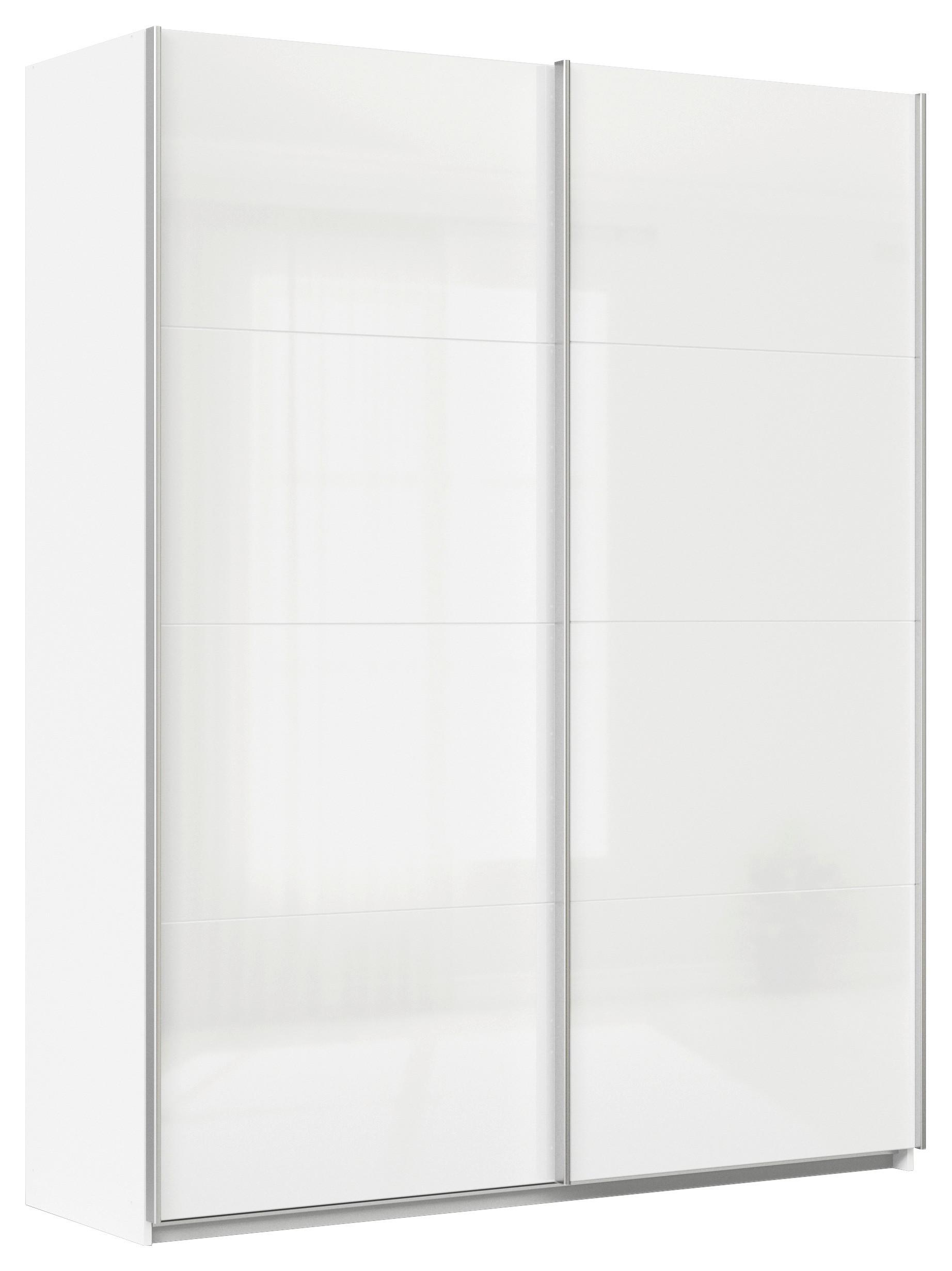 Schwebetürenschrank Feldkirch 181 Maxihöhe - Weiß Hochglanz/Weiß, MODERN, Holzwerkstoff (181/229/62cm)