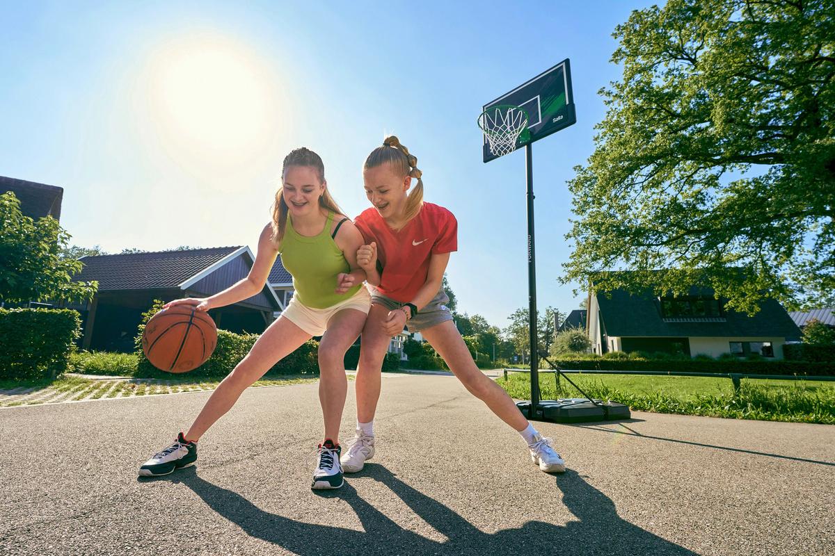 Basketballständer Salta Forward - Schwarz/Grün, KONVENTIONELL, Kunststoff/Metall (110/287-362/175cm) - Salta