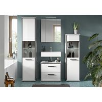 Badezimmer Kojak Schwarz/weiß K: 140 Cm - Weiß Hochglanz/Schwarz, MODERN, Holzwerkstoff (140cm) - MID.YOU