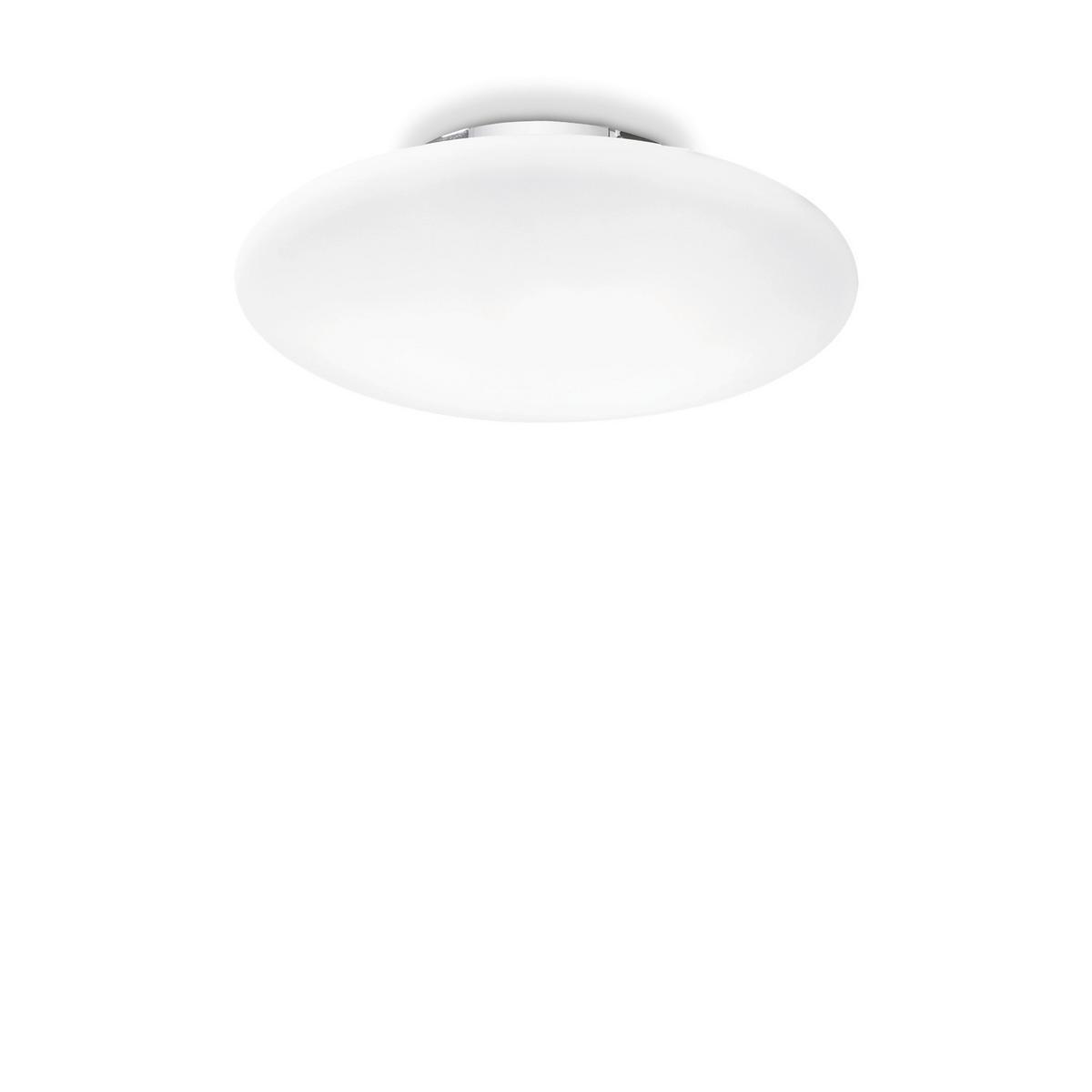 Deckenleuchte Smarties Weiß D: 60 Cm - Weiß, Basics, Glas (60/12cm) - Ideal Lux