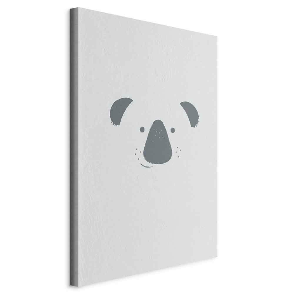 Leinwandbild Koala Grau Hellgrau B: 40 cm - Hellgrau/Grau, Basics, Holzwerkstoff/Textil (40/60/1.2cm) - artgeist
